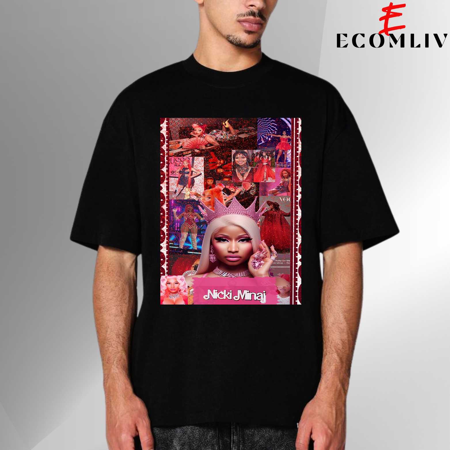 Hip Hop Nicki Minaj Shirt, Pop Art Graphic, Rap Queen Streetwear